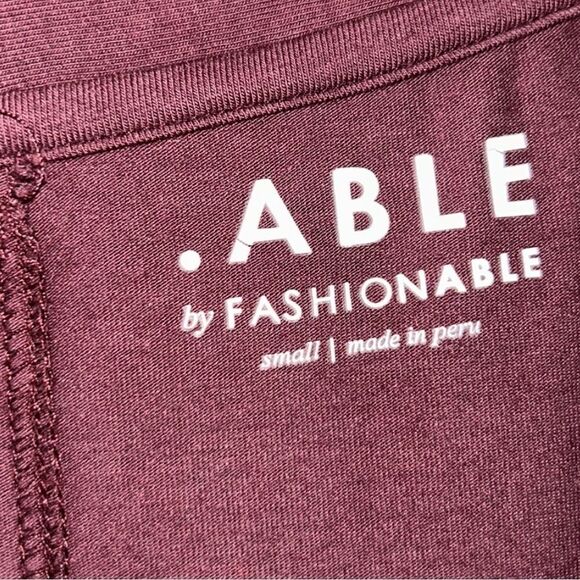 Able Burgundy Open Front Cardigan(Size Small) - Picture 5 of 5